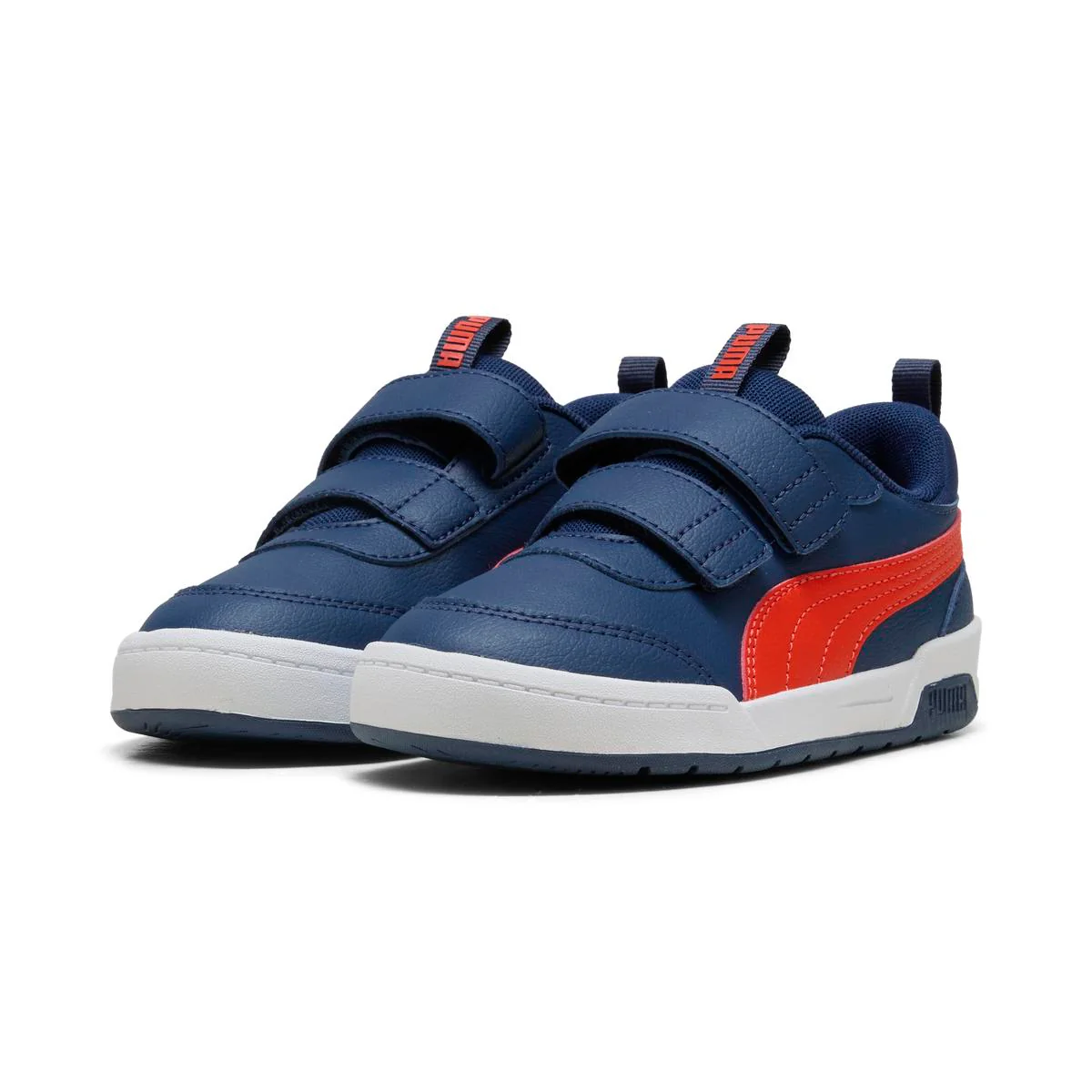 Sneakers blu da Bambino con chiusura a strappo Puma Multiflex