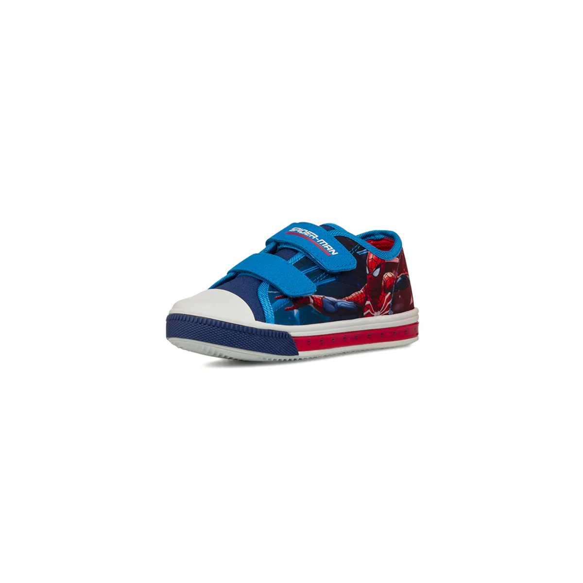 Sneakers blu da Bambino con chiusura con strappi e stampa Spiderman - Image 2