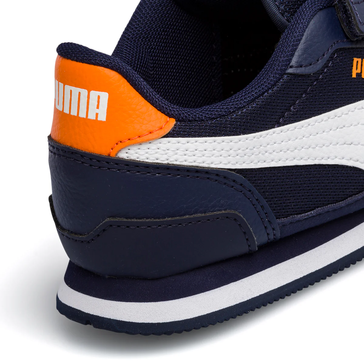 Sneakers blu da bambino con dettagli arancioni Puma ST Runner v3 Mesh V Inf - Image 14