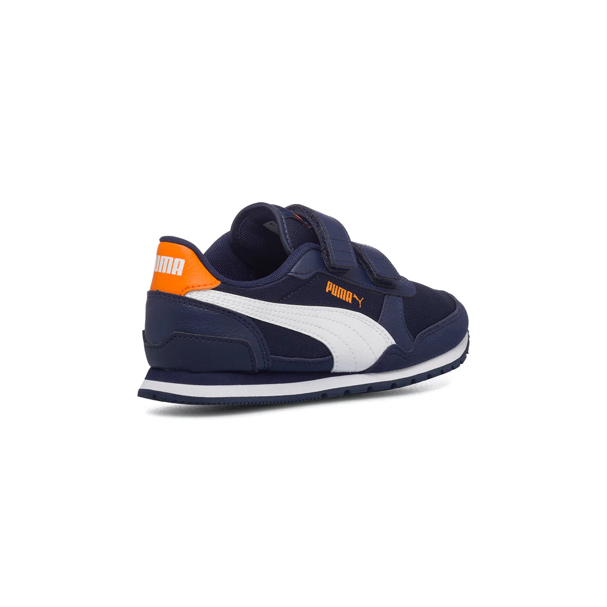 Sneakers blu da bambino con dettagli arancioni Puma ST Runner v3 Mesh V Inf - Image 3