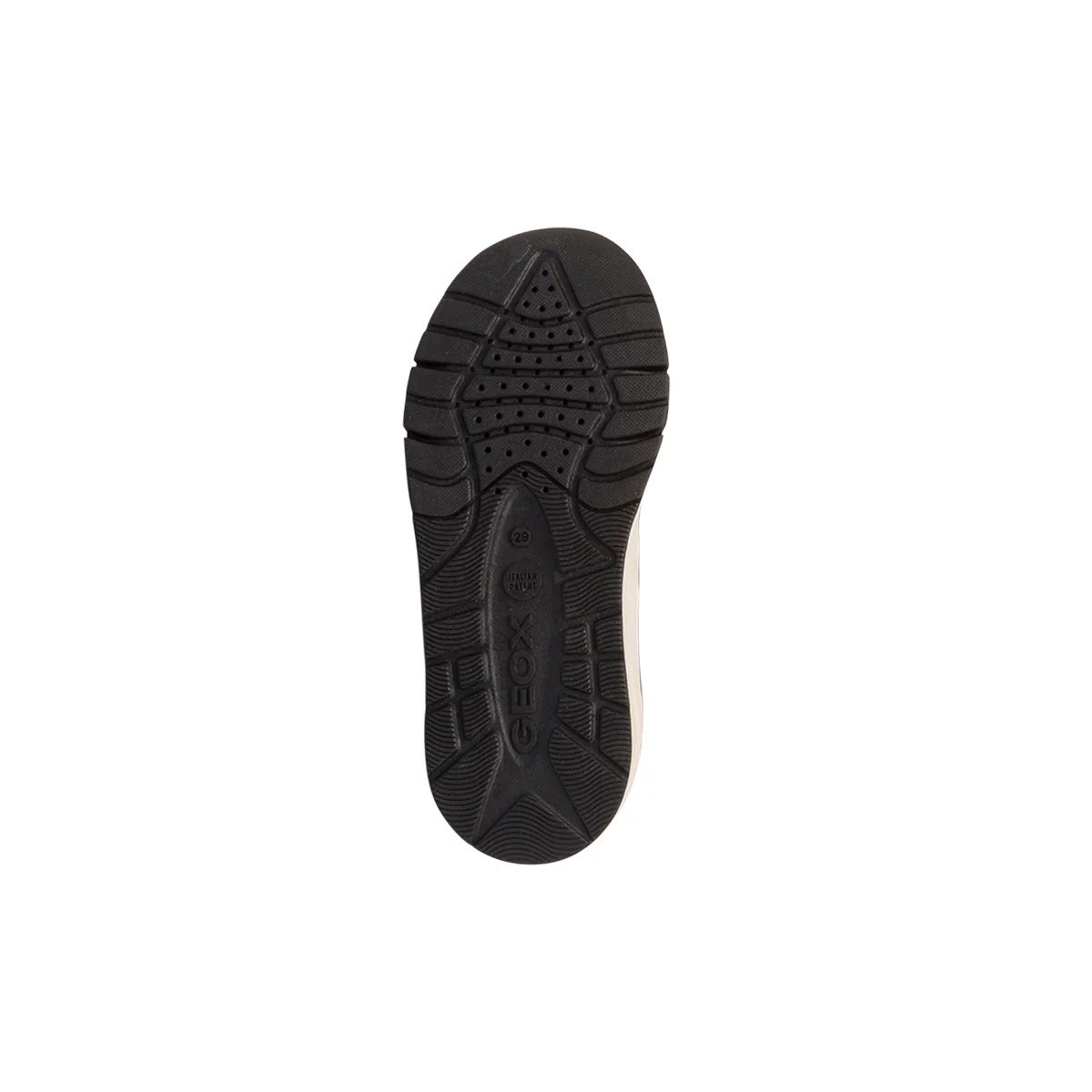 Sneakers blu da bambino con dettagli bianchi e gialli Geox Rooner - Image 4