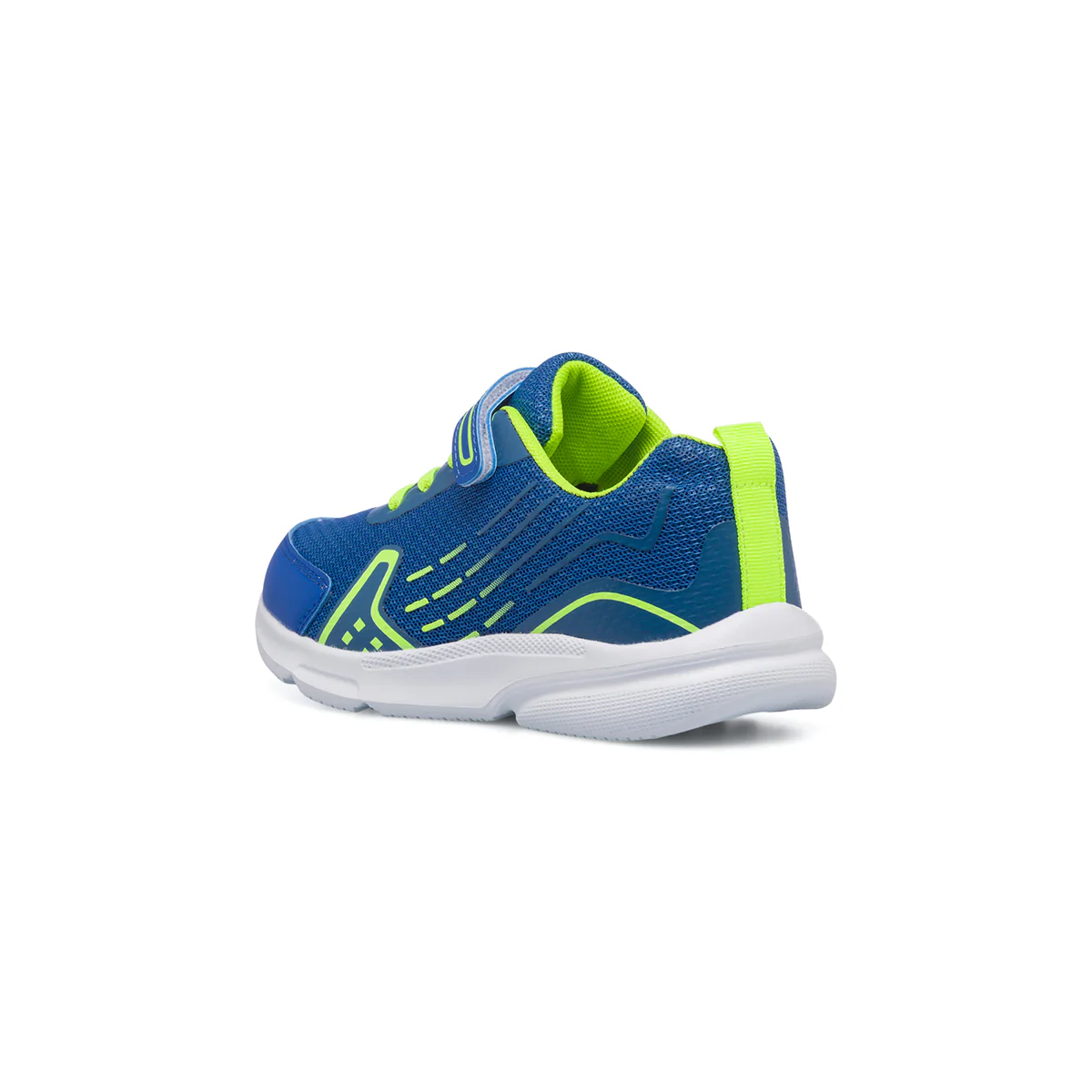 Sneakers blu da bambino con dettagli fluo Jog - Image 3