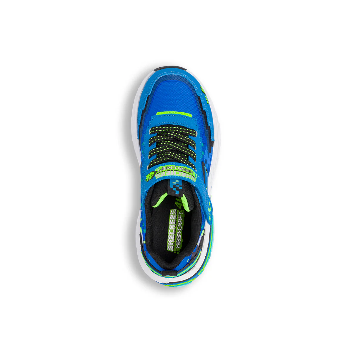 Sneakers blu da Bambino con dettagli pixel e strappo Skechers - Image 6