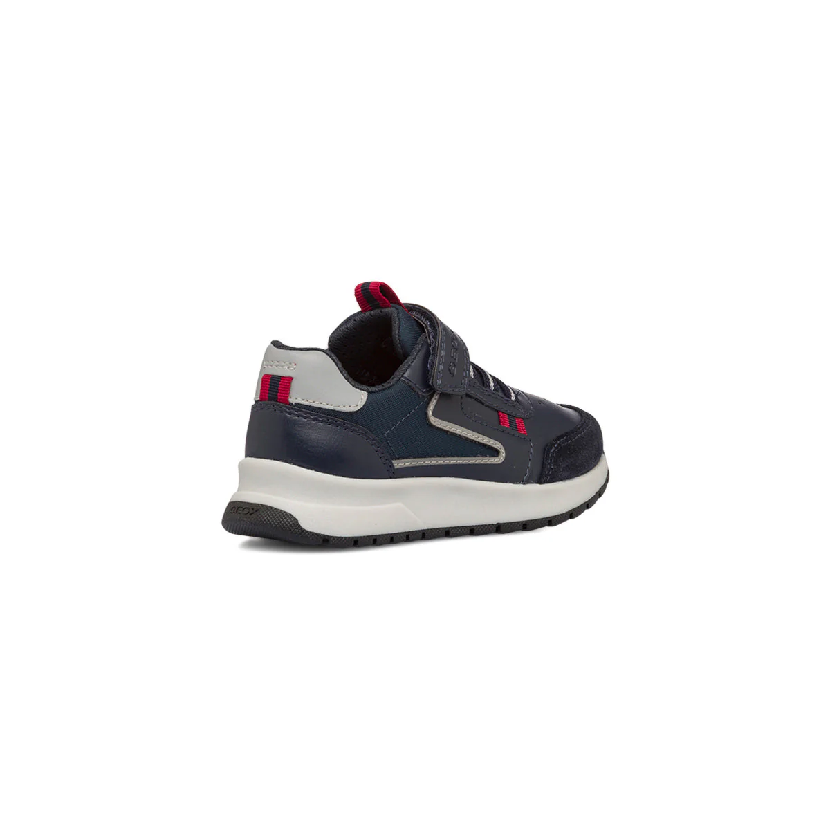 Sneakers blu da bambino con dettagli rossi e grigi Geox Briezee - Image 3