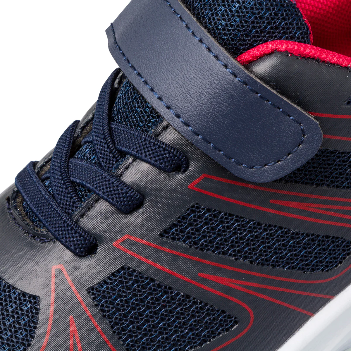 Sneakers blu da bambino con dettagli rossi Jog - Image 6