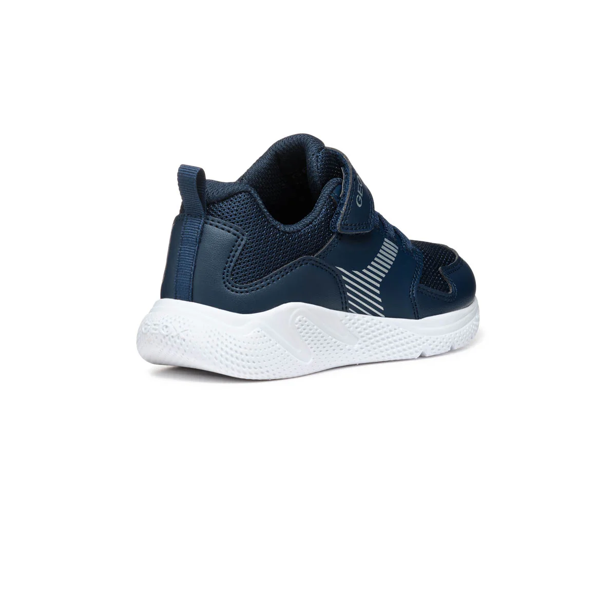 Sneakers blu da Bambino con dettaglio argento e suola traspirante Geox - Image 4