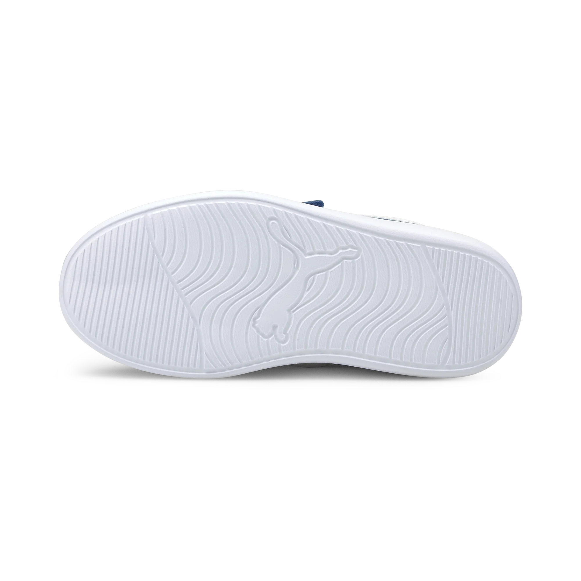 Sneakers blu da bambino con doppio velcro Puma Courtflex v2 Mesh V PS - Image 4