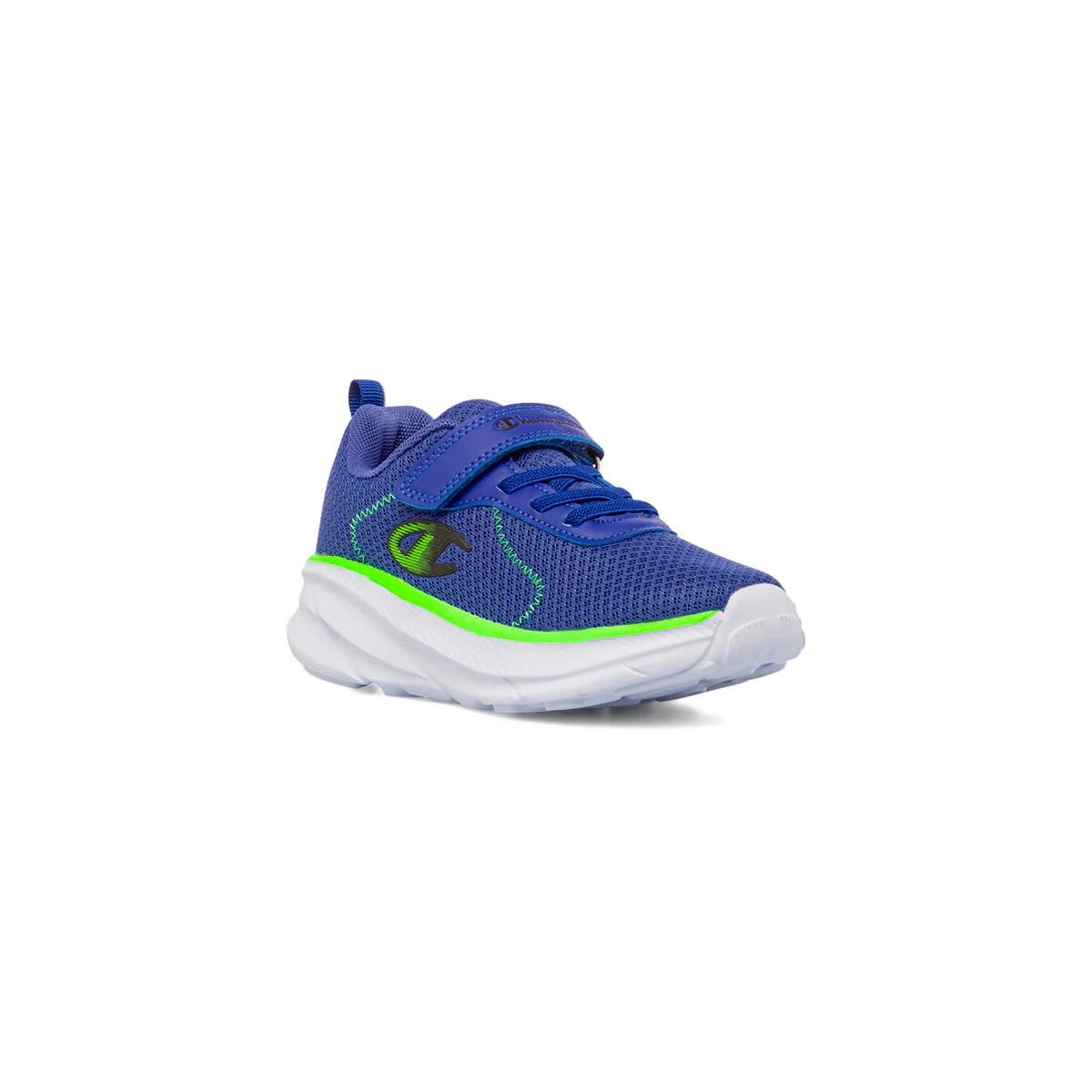 Sneakers blu da Bambino con inserti fluo Champion - Image 2