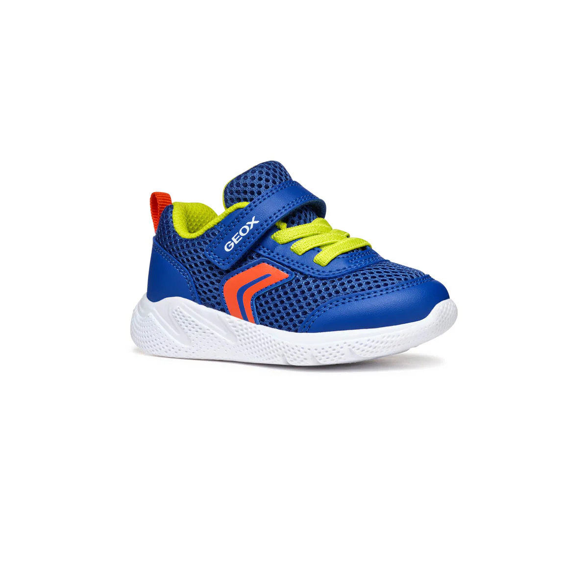 Sneakers blu da Bambino con inserti in contrasto e suola traspirante Geox - Image 2