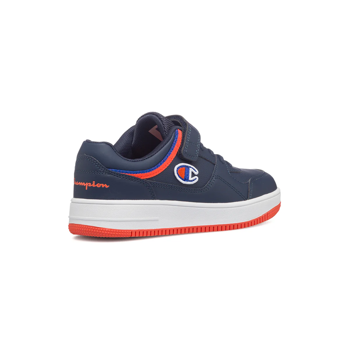 Sneakers blu da bambino con logo laterale Champion Rebound Low B PS - Image 3