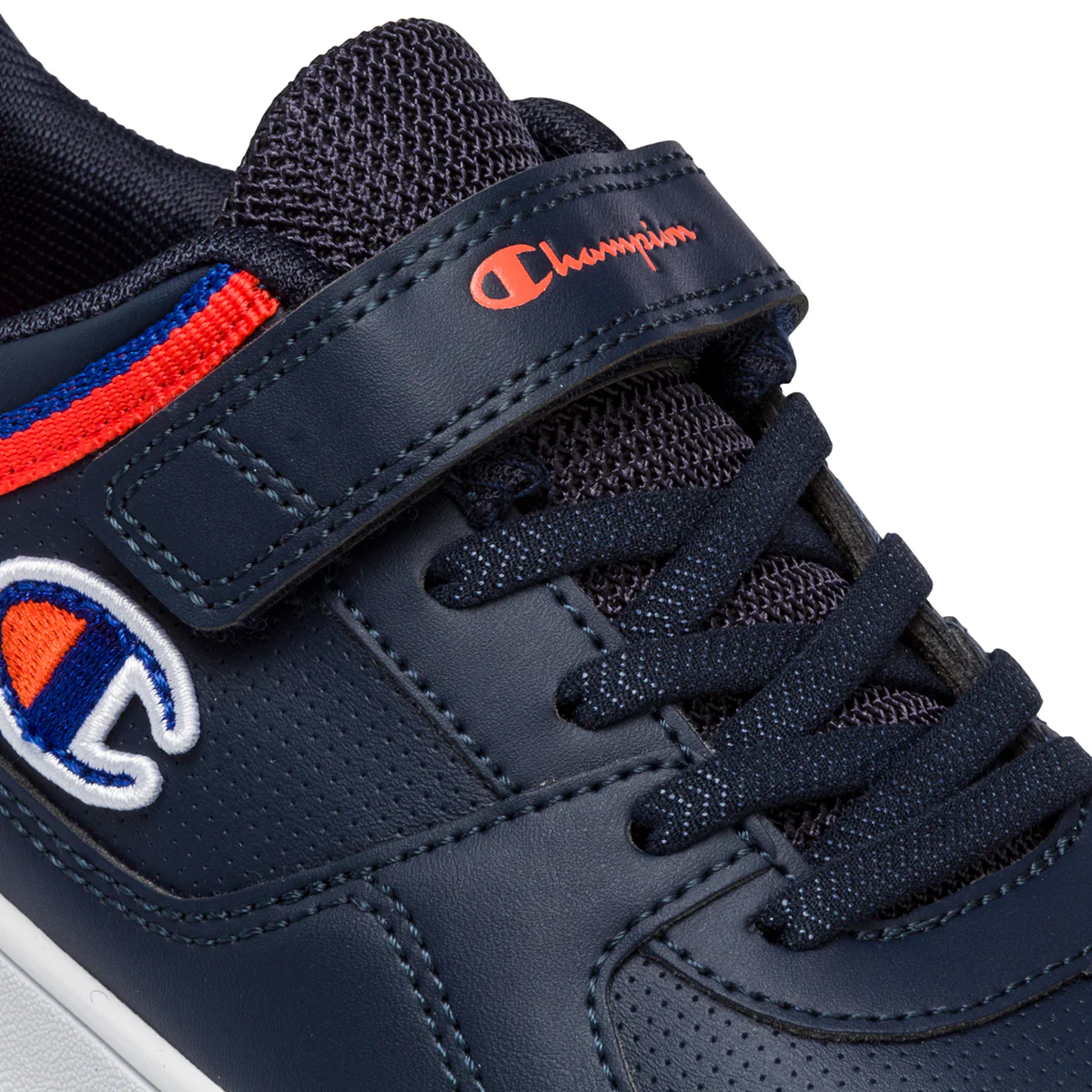 Sneakers blu da bambino con logo laterale Champion Rebound Low B PS - Image 6