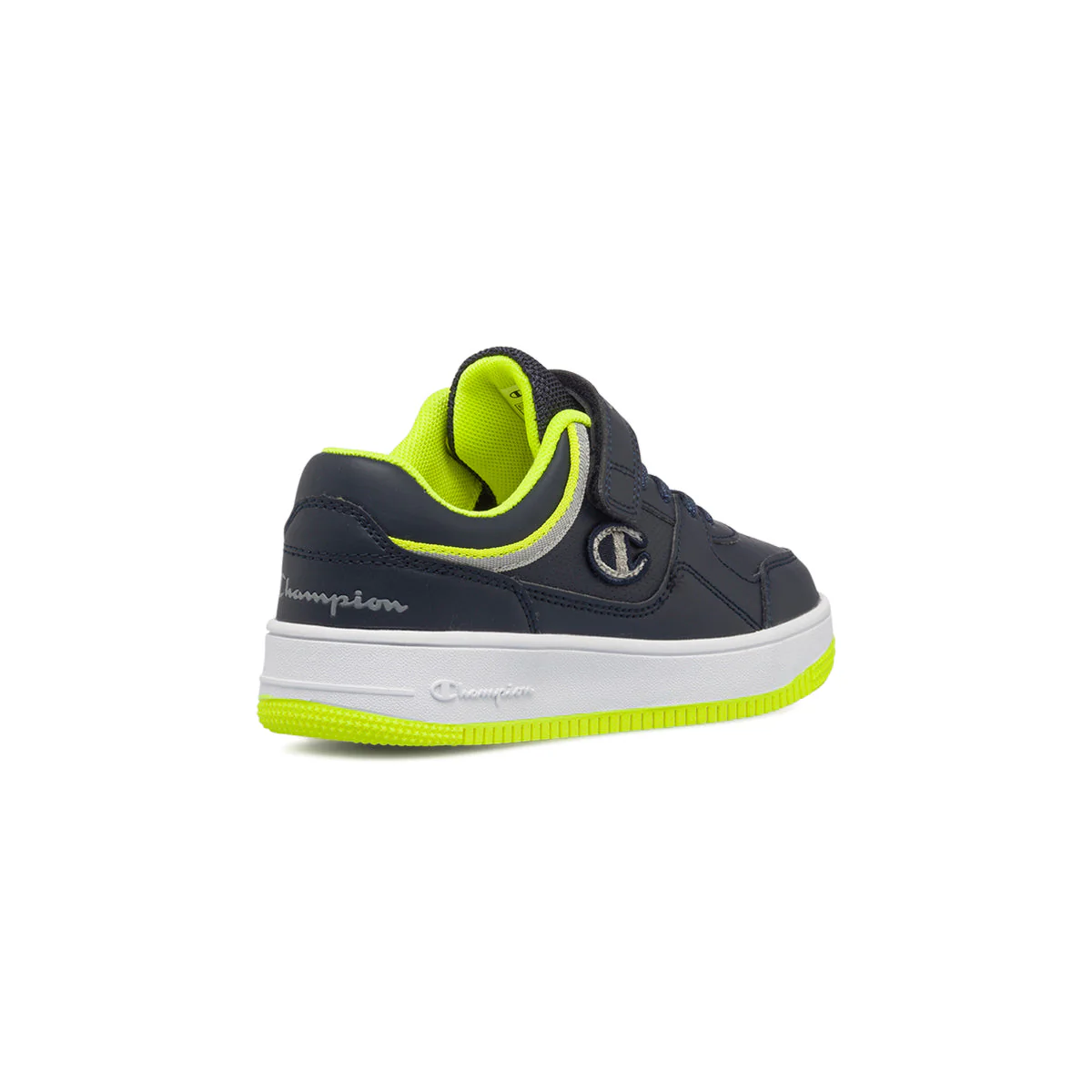 Sneakers blu da bambino con logo laterale Champion Rebound Low B PS - Image 4