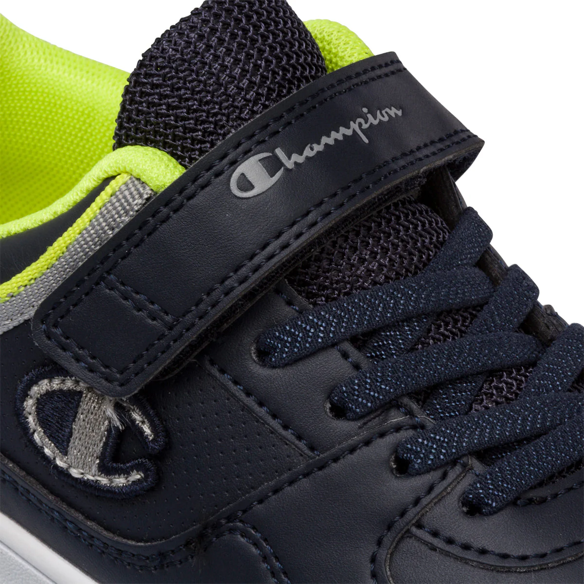 Sneakers blu da bambino con logo laterale Champion Rebound Low B PS - Image 6