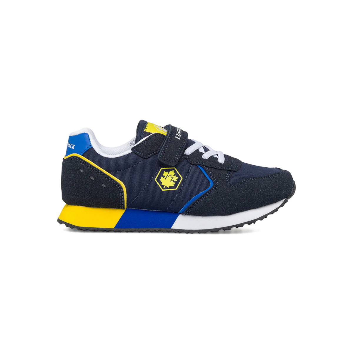 Sneakers blu da bambino con logo laterale Lumberjack Stormy