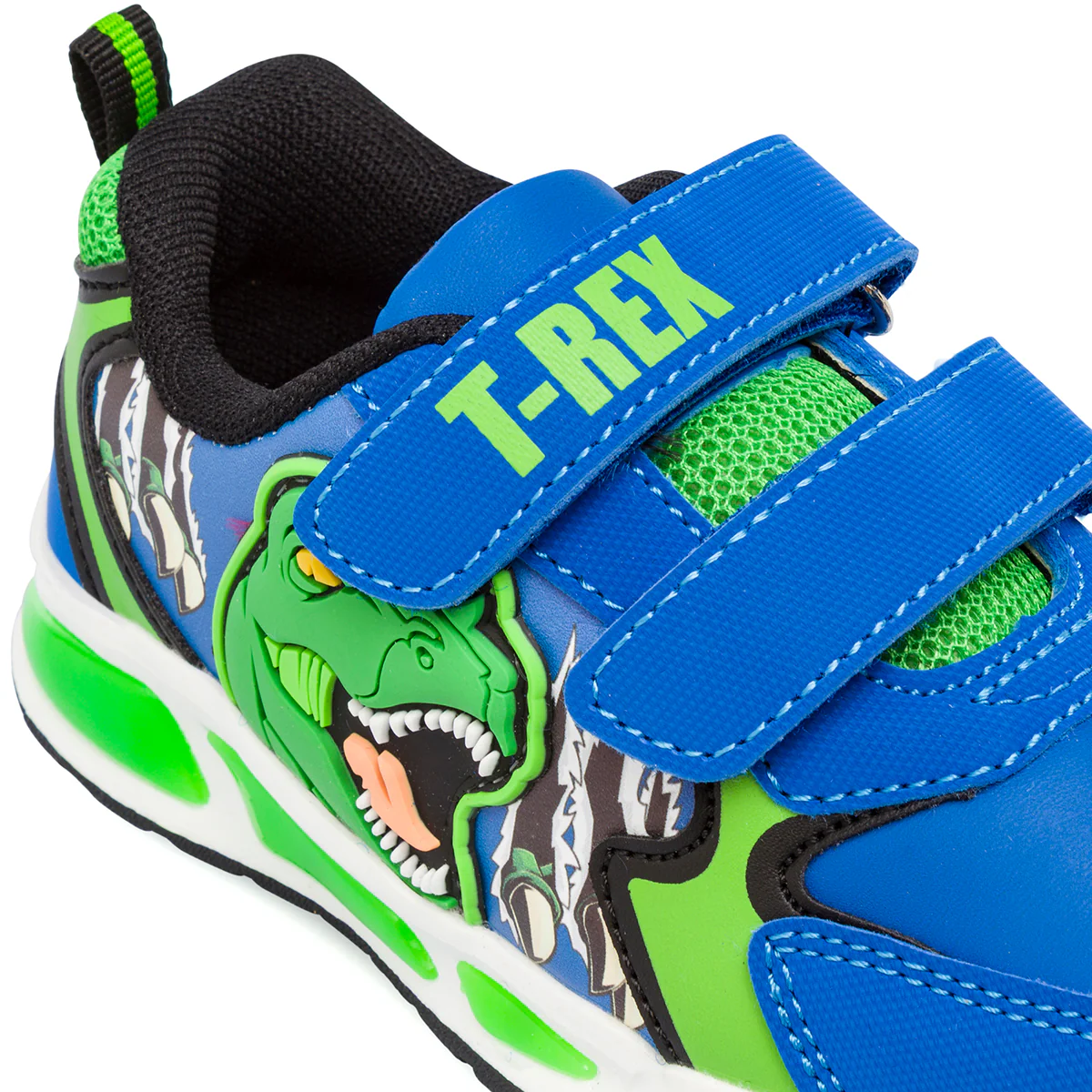 Sneakers blu da Bambino con Luci e stampa Dinosauri - Image 5