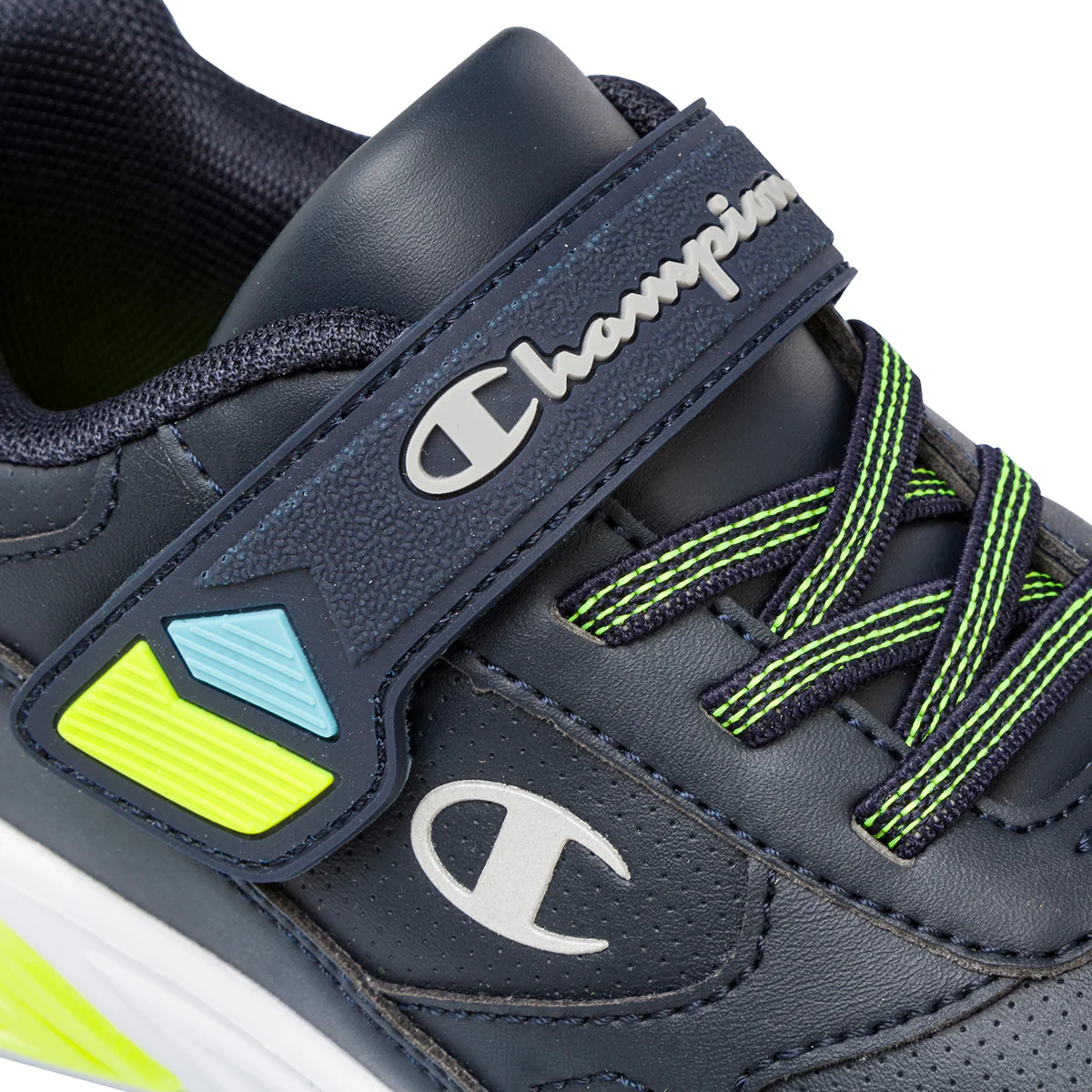 Sneakers blu da bambino con luci nella suola Champion Wave B PS - Image 6