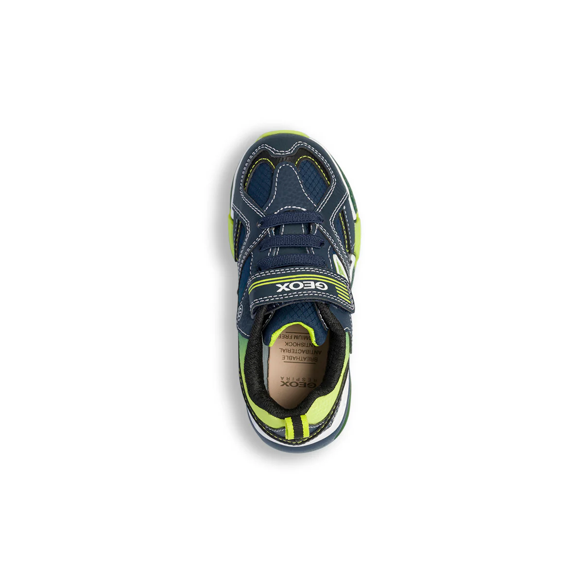 Sneakers blu da bambino con luci nella suola Geox Bayonic - Image 13