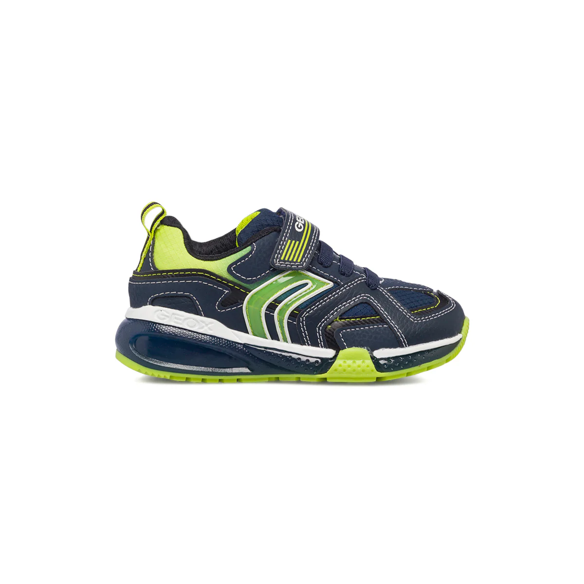 Sneakers blu da bambino con luci nella suola Geox Bayonic - Image 6