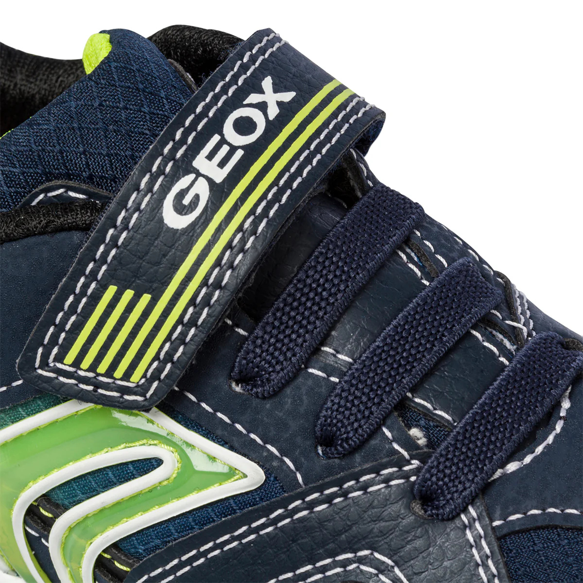 Sneakers blu da bambino con luci nella suola Geox Bayonic - Image 11