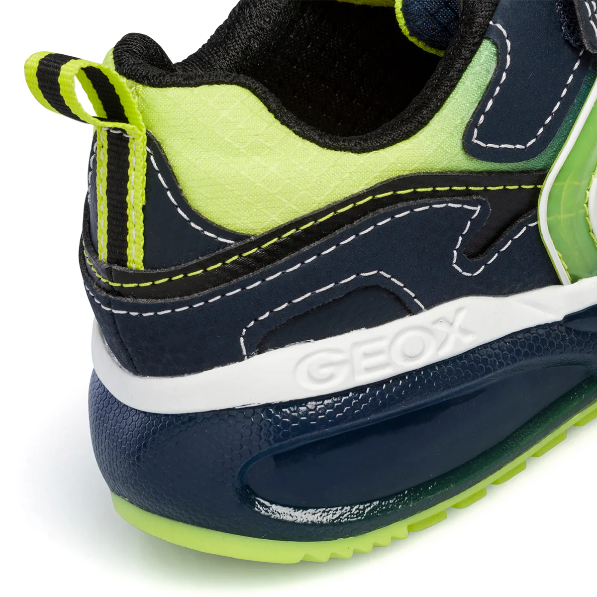 Sneakers blu da bambino con luci nella suola Geox Bayonic - Image 12