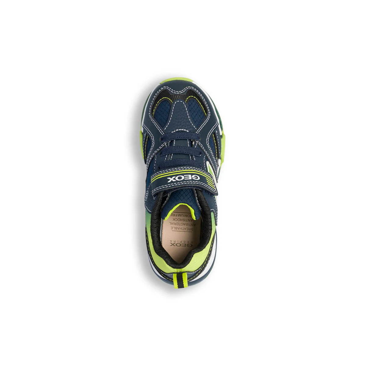 Sneakers blu da bambino con luci nella suola Geox Bayonic - Image 13