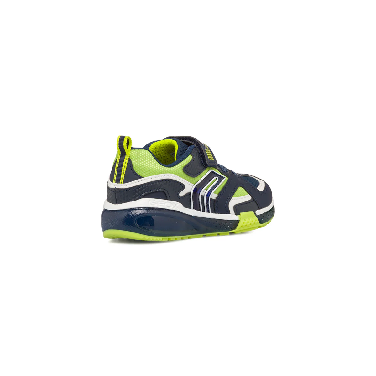 Sneakers blu da bambino con luci nella suola Geox Bayonic - Image 3