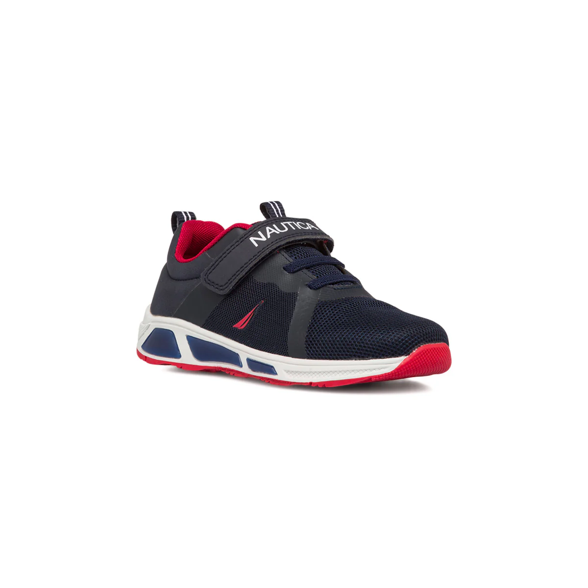 Sneakers blu da bambino con luci nella suola Nautica - Image 2