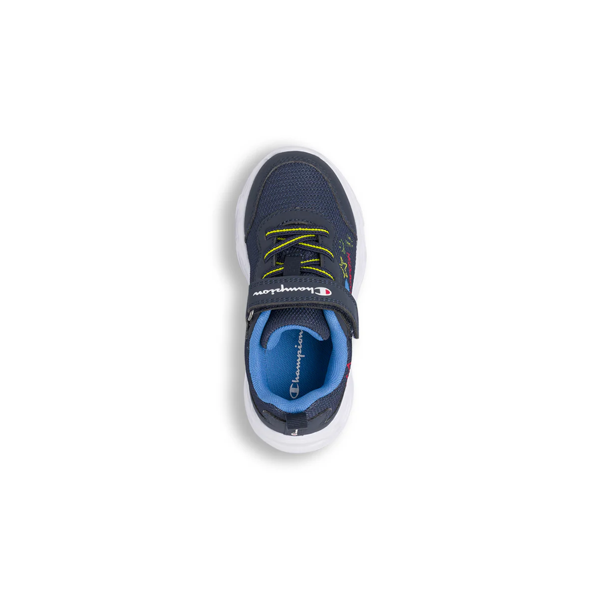 Sneakers blu da Bambino con strappo e luci Champion - Image 6