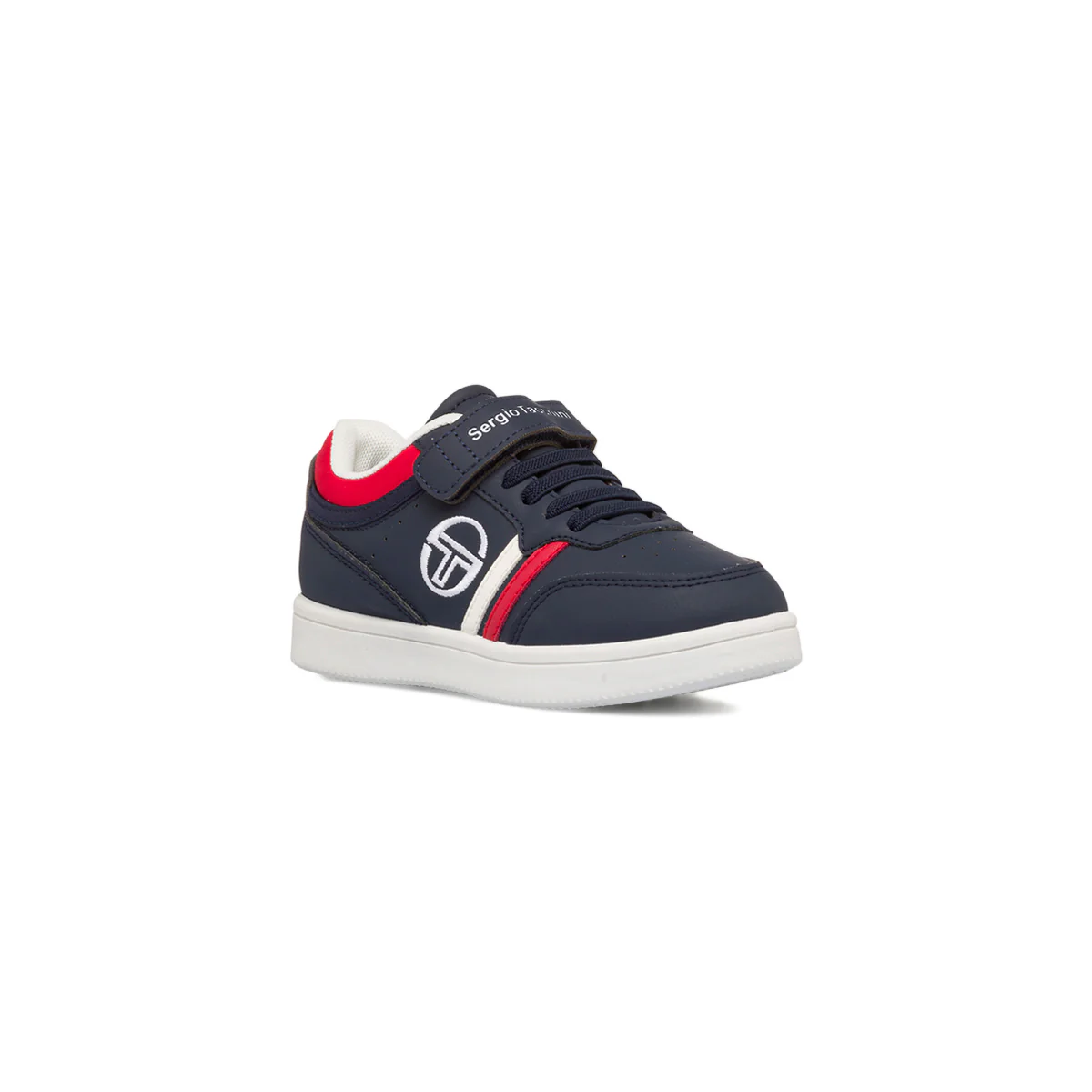 Sneakers blu da bambino con velcro e dettagli bianchi e rossi Sergio Tacchini Coby - Image 2