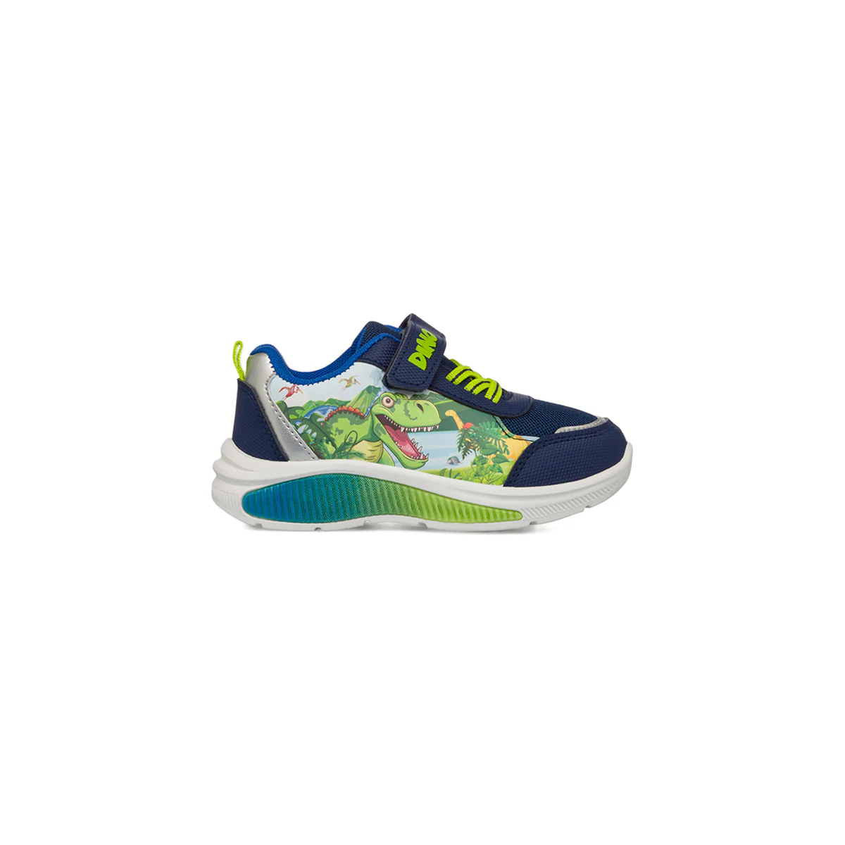 Sneakers blu da Bambino con stampa e luci Dinosauri - Image 2