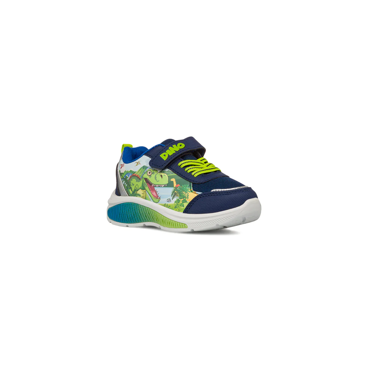 Sneakers blu da Bambino con stampa e luci Dinosauri - Image 3