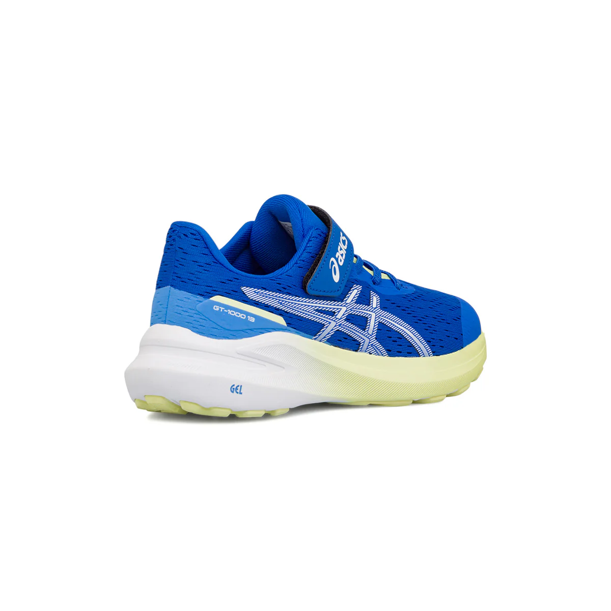Sneakers blu da Bambino in tessuto mesh con dettagli gialli Asics GT-1000 13 - Image 3