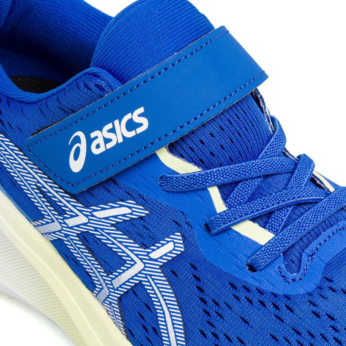 Sneakers blu da Bambino in tessuto mesh con dettagli gialli Asics GT-1000 13 - Image 4