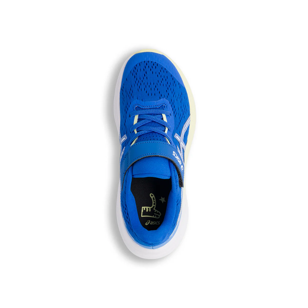Sneakers blu da Bambino in tessuto mesh con dettagli gialli Asics GT-1000 13 - Image 5