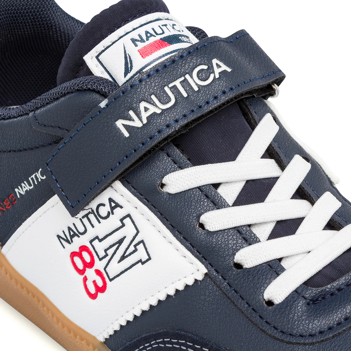 Sneakers blu da Bambino Nautica con chiusura a strappo - Image 4