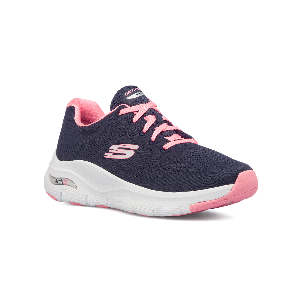Sneakers blu da donna con soletta Arch-Fit Skechers Comfy Wave - Image 2