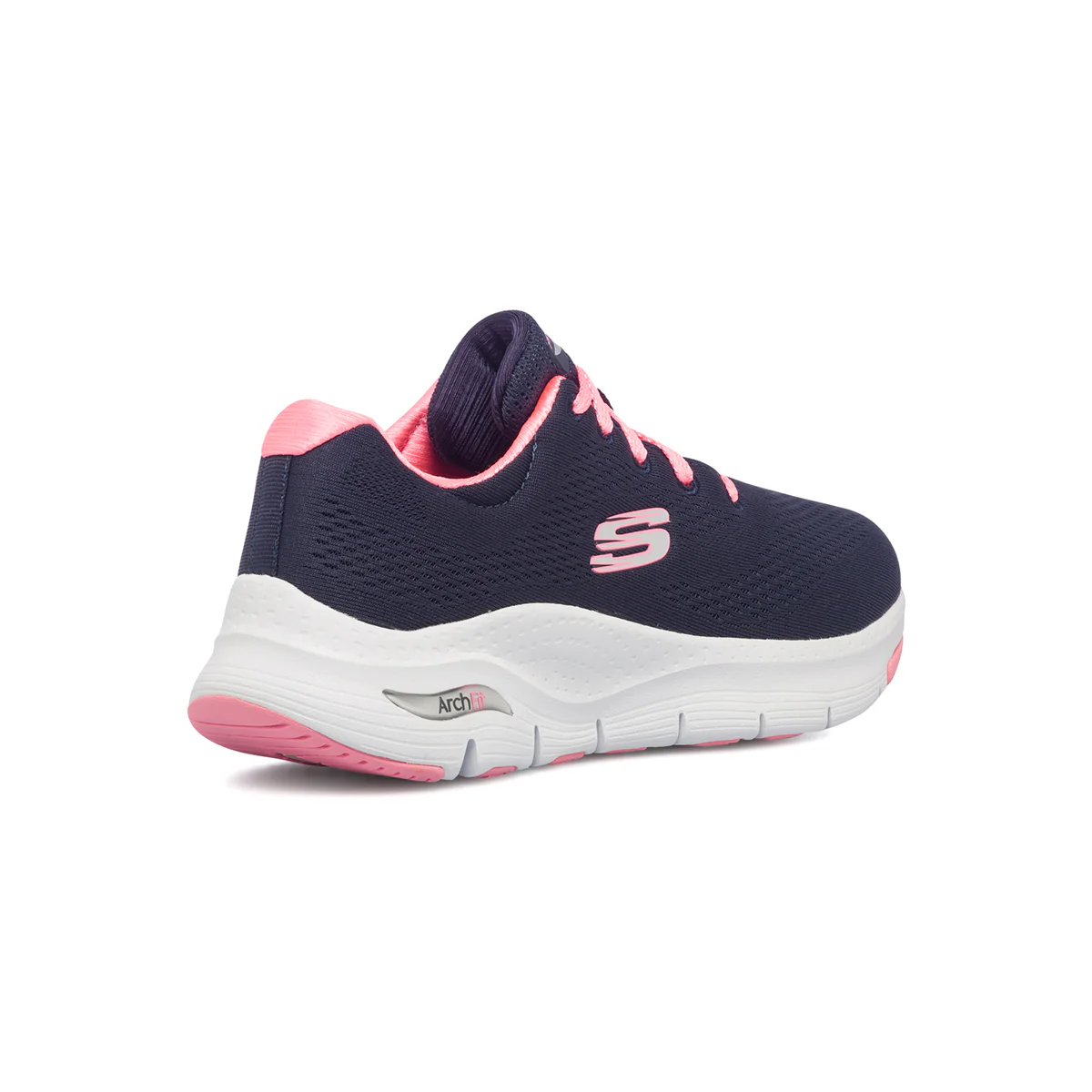 Sneakers blu da donna con soletta Arch-Fit Skechers Comfy Wave - Image 8
