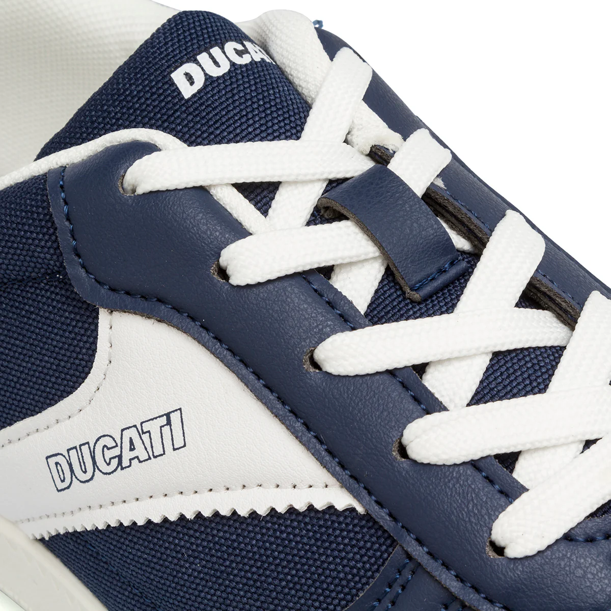 Sneakers blu da Ragazzo con dettaglio bianco laterale e logo Ducati - Image 4