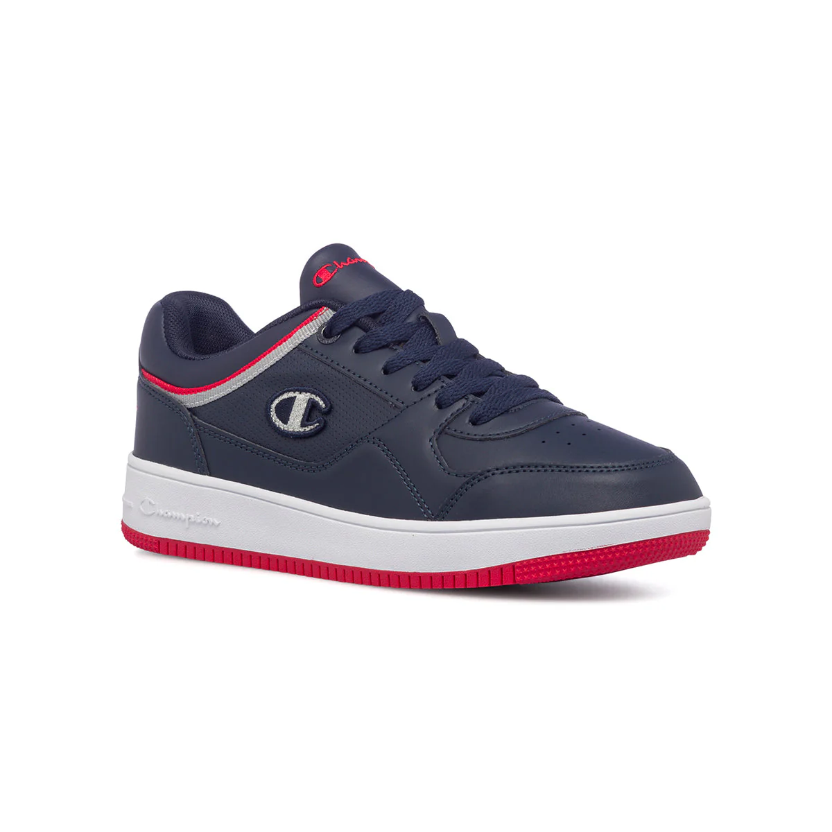 Sneakers blu da ragazzo con logo laterale Champion Rebound Low B GS - Image 2