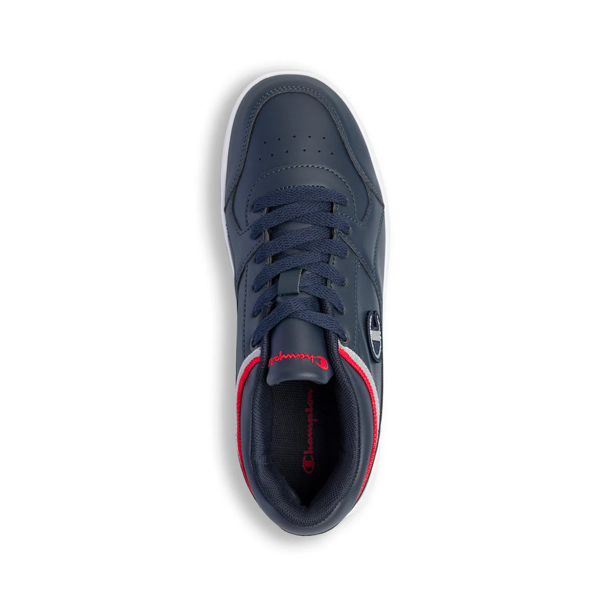 Sneakers blu da ragazzo con logo laterale Champion Rebound Low B GS - Image 6