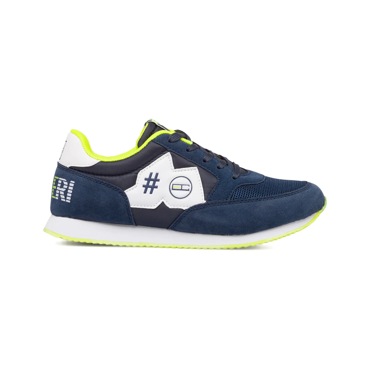 Sneakers blu da ragazzo con logo laterale Enrico Coveri