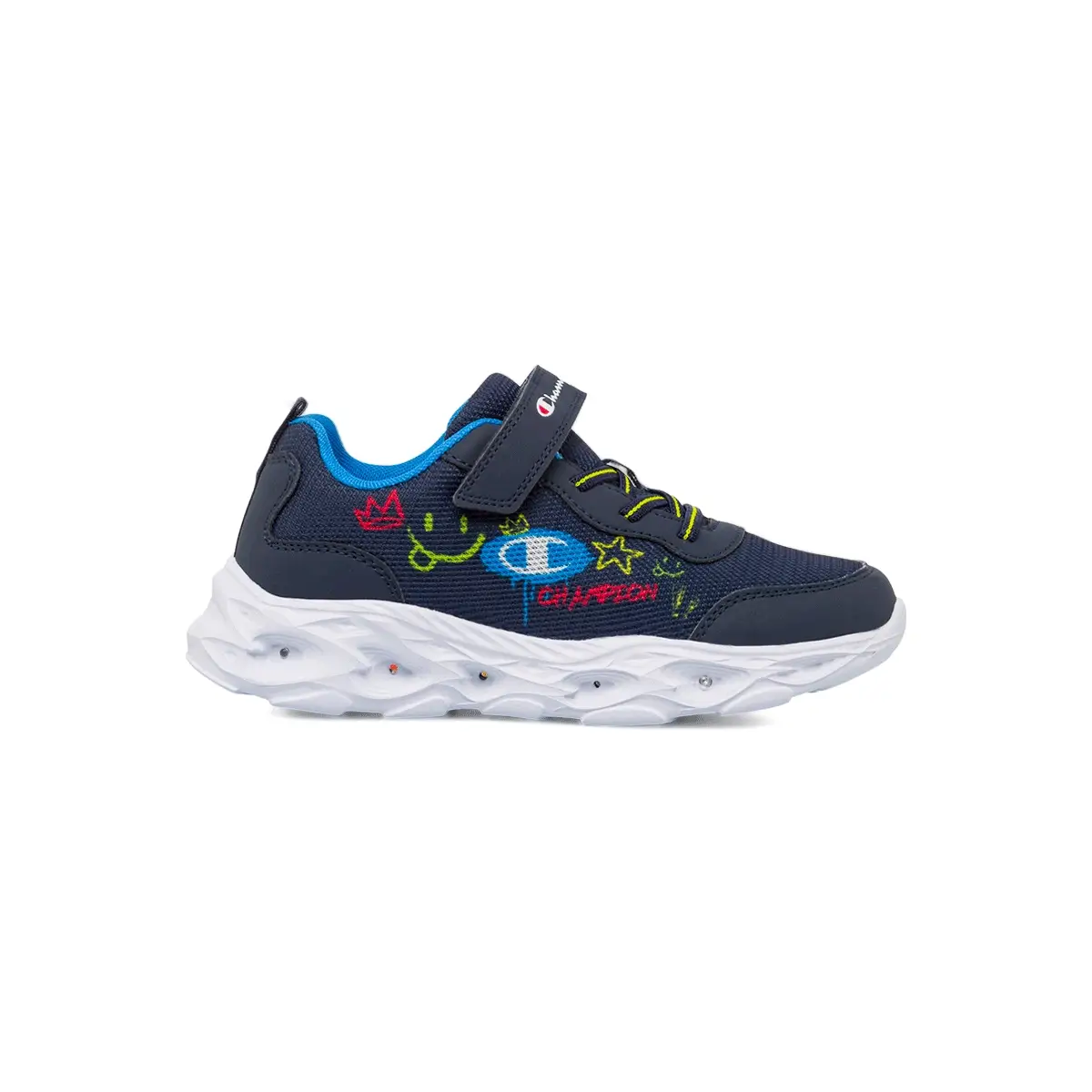 Sneakers blu da Ragazzo con luci e strappo Champion