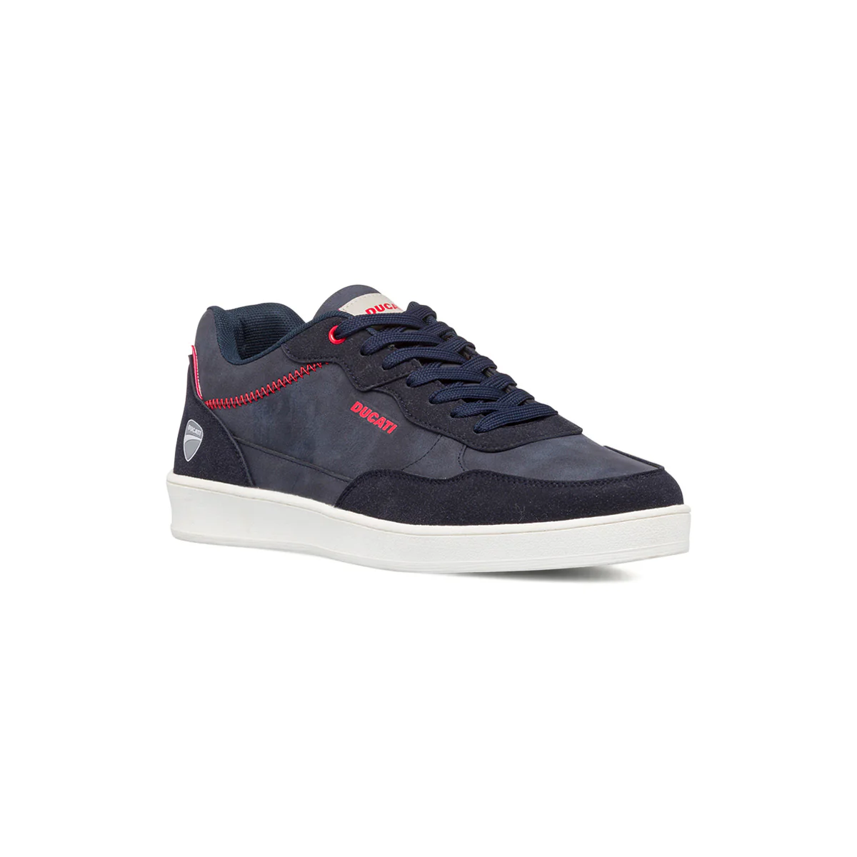 Sneakers blu da uomo con cuciture rosse Ducati - Image 2