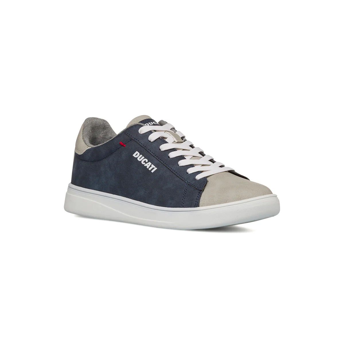 Sneakers blu da Uomo con dettagli beige e cuciture a contrasto Ducati - Image 2