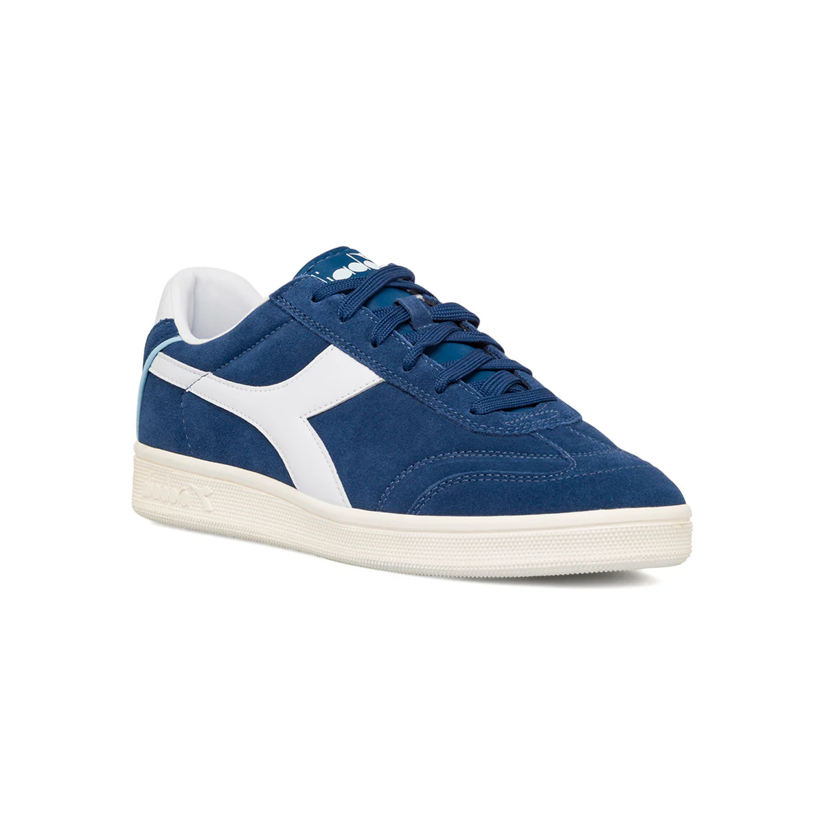 Sneakers blu da uomo con dettagli bianchi e azzurri e maxi logo Diadora Kick - Image 2