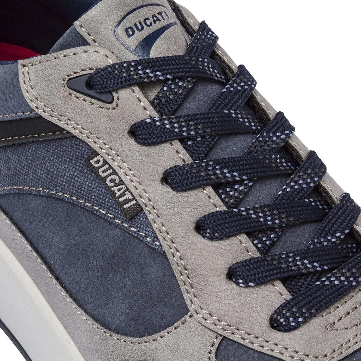 Sneakers blu da Uomo con dettagli Grigi Ducati - Image 4