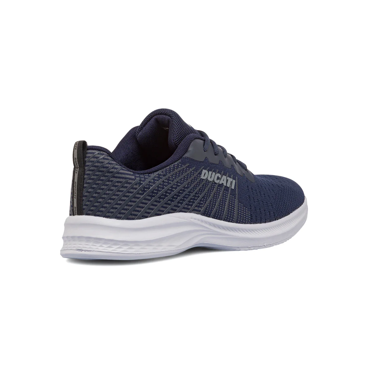 Sneakers blu da uomo con dettagli grigi e logo Ducati Radio - Image 3