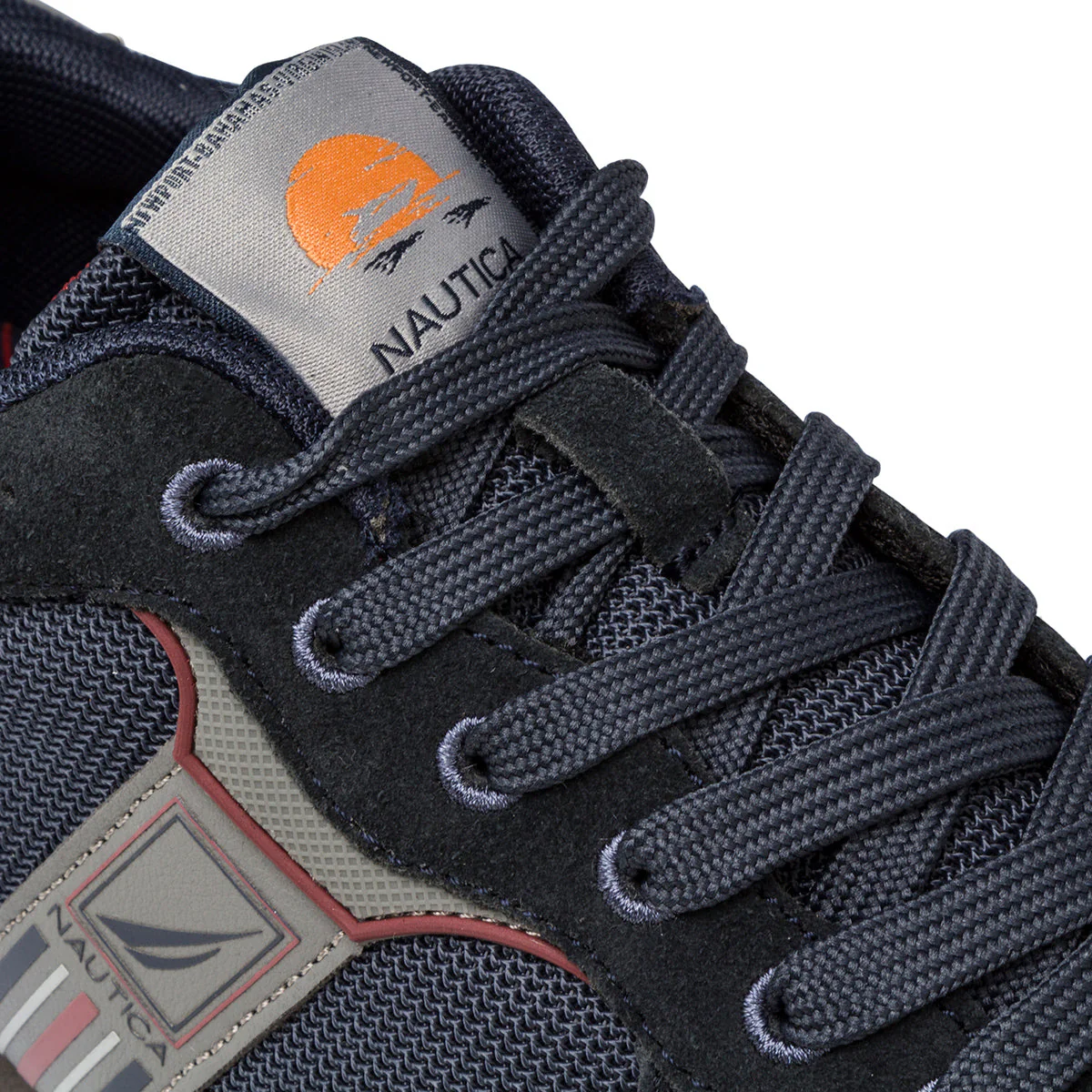 Sneakers blu da uomo con dettagli in grigio, nero e rosso Nautica - Image 5