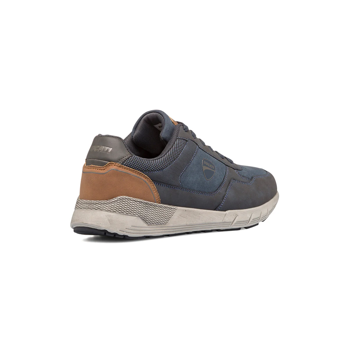 Sneakers blu da uomo con dettagli marroni Ducati - Image 7