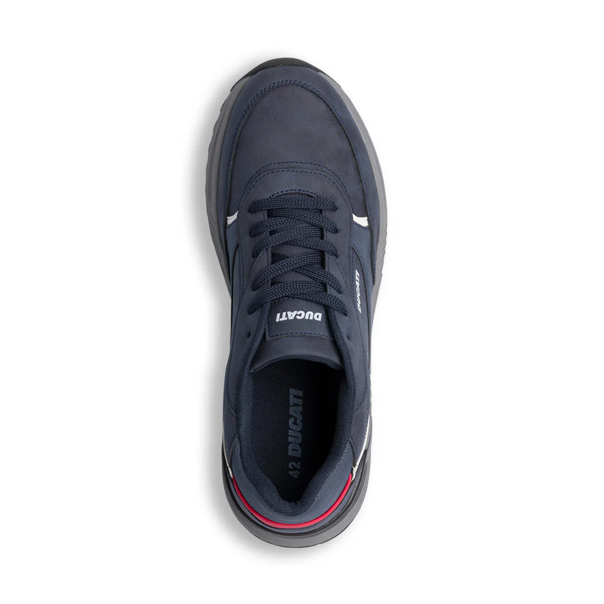 Sneakers blu da uomo con dettagli rossi Ducati - Image 7